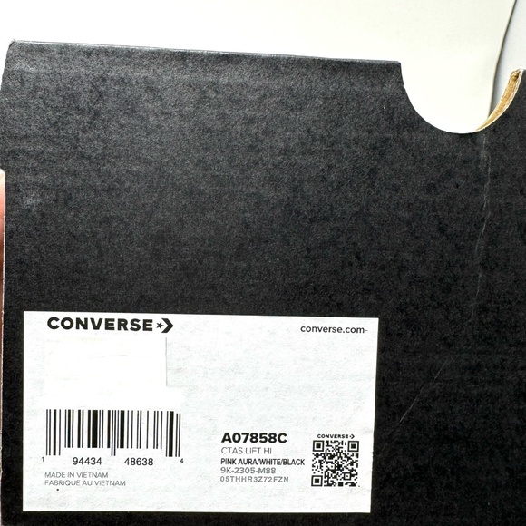 Converse Ctas Lift Platform Leather Pink High Top Women Size Shoes Skate A07858C - Picture 9 of 10